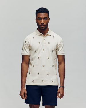 MENS HOLLAND ALL OVER BUNNY PIQUE POLO - B6K618F200