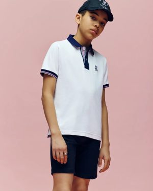 KIDS ARCHIVE CLASSIC BUNNY PIQUE POLO - KT0100010
