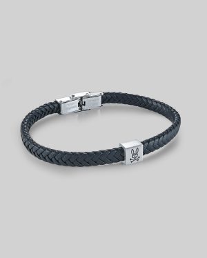 MENS LEATHER BRAIDED BRACELET - MO1700020
